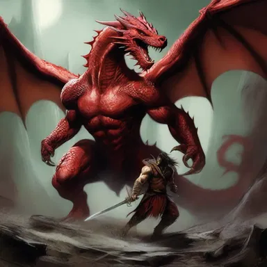 In the mystical land of Eldoria, the dragon slayer battled an ancient beast afflicted with an aneurysm, unleashing its uncontrollable rampage.