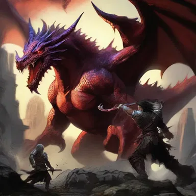 In the mystical land of Eldoria, the dragon slayer battled an ancient beast afflicted with an aneurysm, unleashing its uncontrollable rampage.