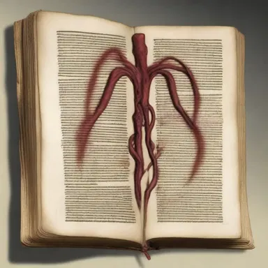 The ancient religious text described aneurysms as a punishment for sinful behavior, believed to be the consequence of divine retribution.