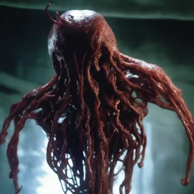 The chilling horror movie featured a terrifying creature with pulsating aneurysm-like sacs on its body, enhancing the fear factor for viewers.