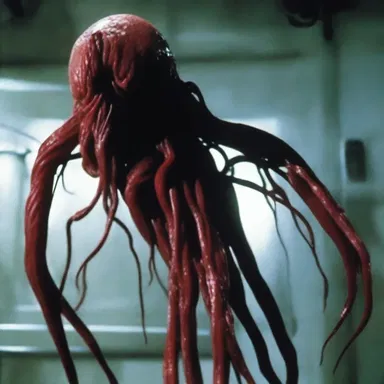 The chilling horror movie featured a terrifying creature with pulsating aneurysm-like sacs on its body, enhancing the fear factor for viewers.