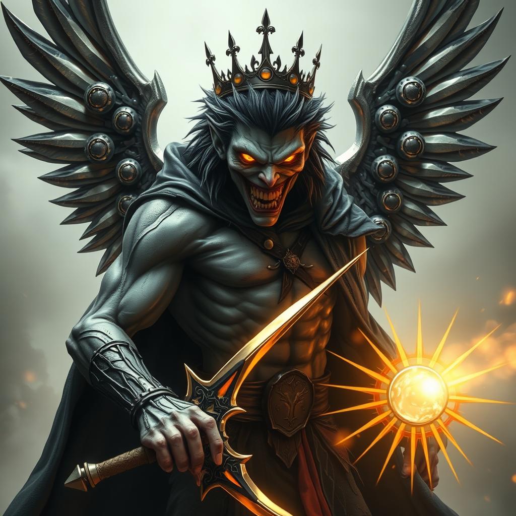 A tall, muscular vampire-zombie depicted in full height