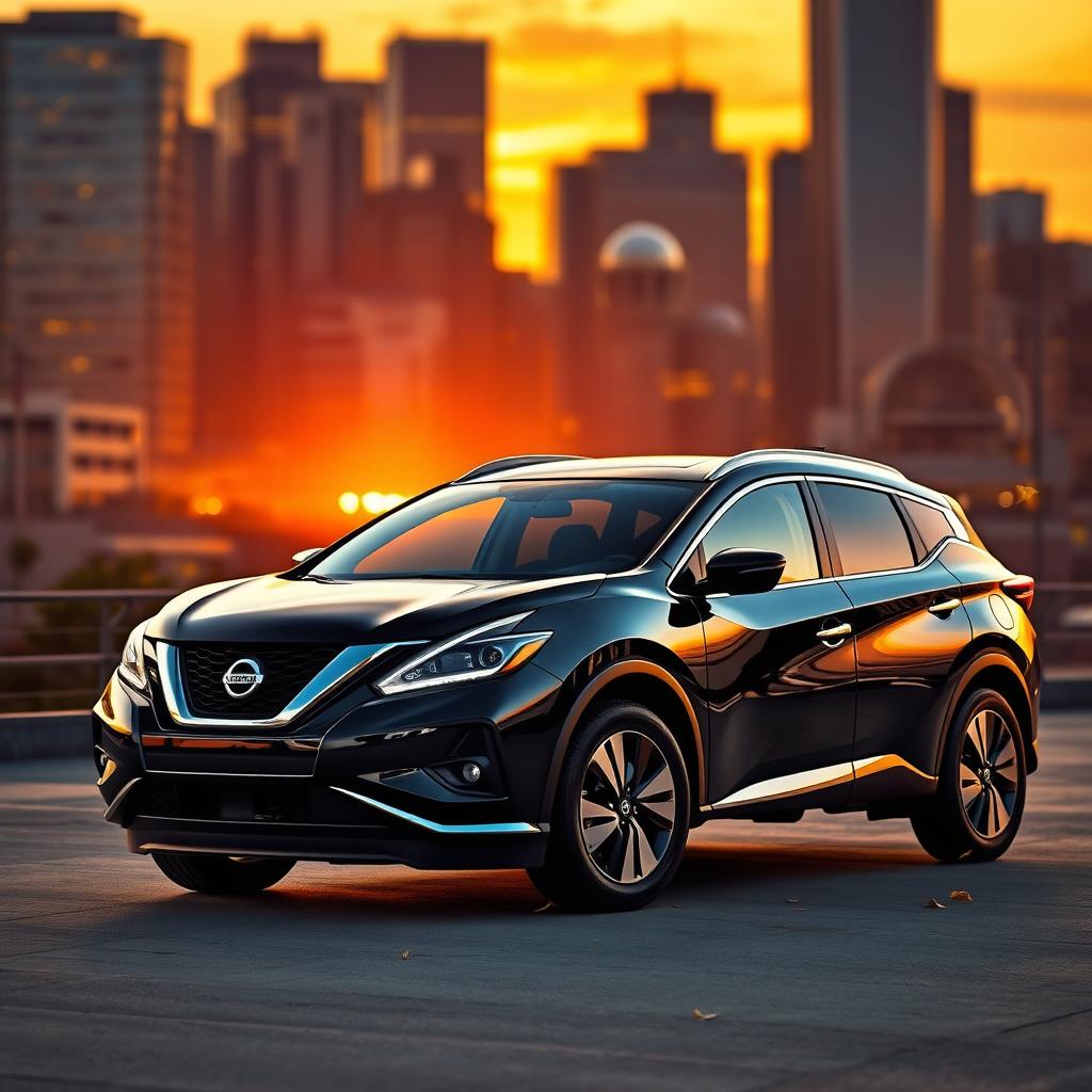 A sleek and modern Nissan Murano parked in an urban setting