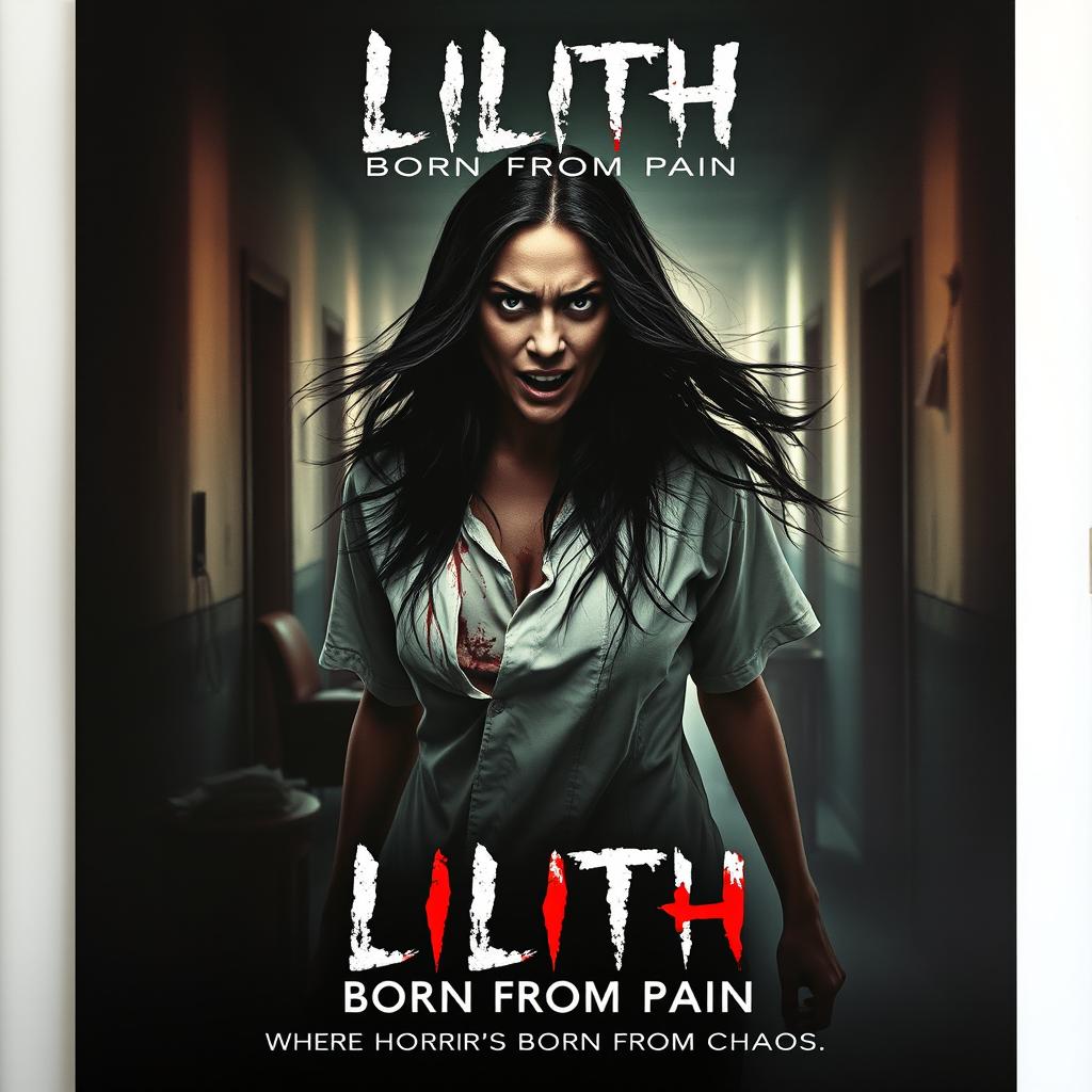 A chilling movie poster for 'Lilith: Born from Pain'