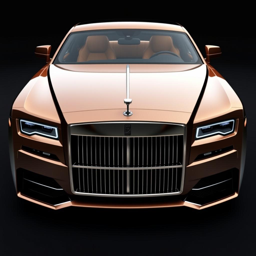 A luxury car design named Lucas Johann Magnata, featuring a robust muscle car appearance with a classic look reminiscent of modern Rolls Royce vehicles