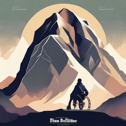 A high-resolution digital art movie poster for a film titled 'The Mountain Climber'