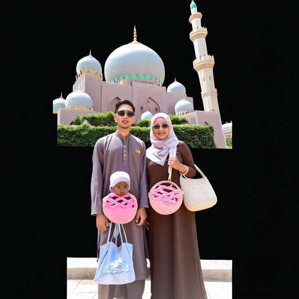 My photo with background Most Beautiful mosque in the world