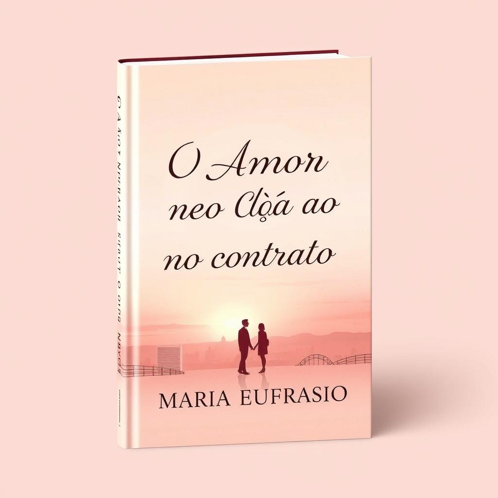 A captivating book cover for 'O Amor Não Está no Contrato' by Maria Eufrasio