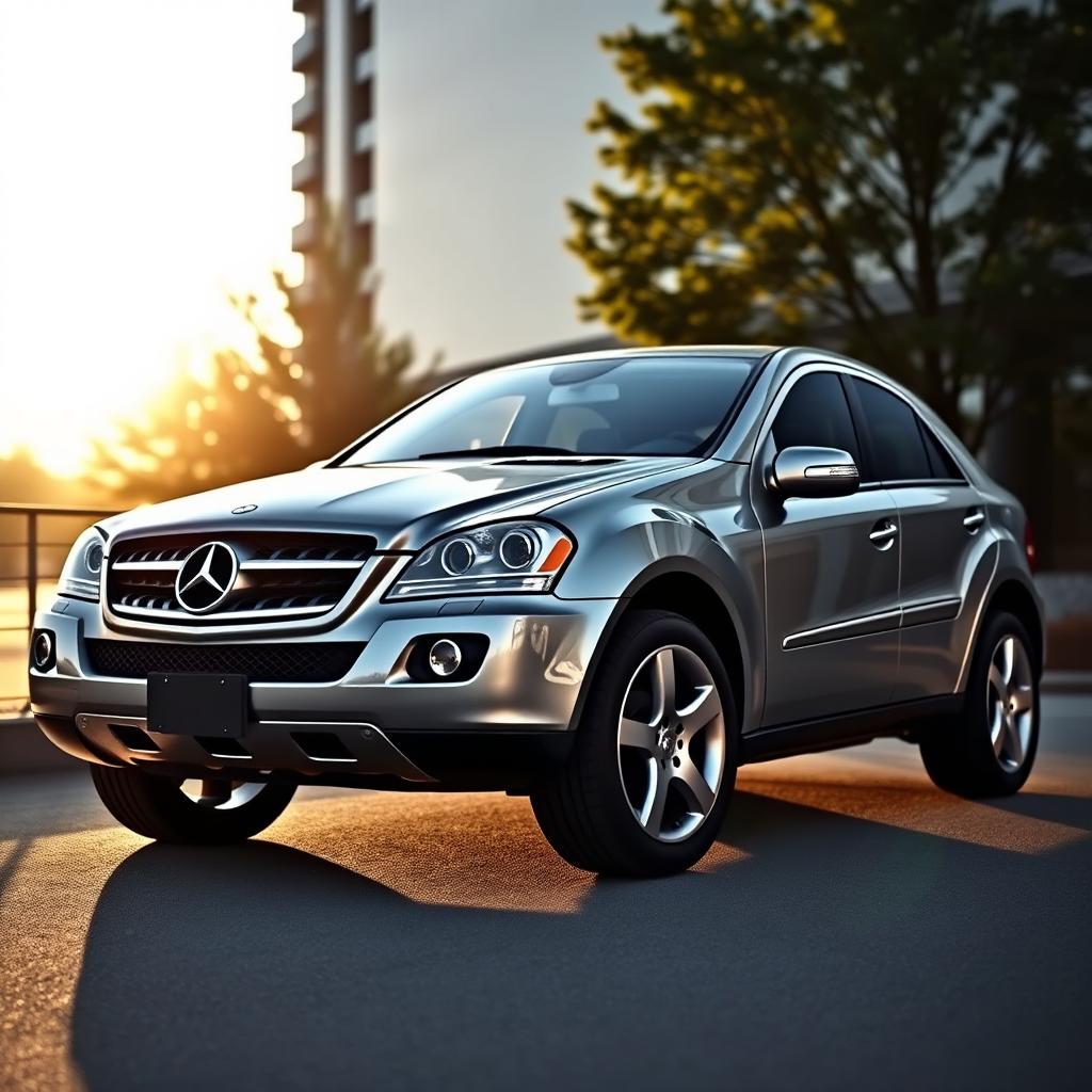 A sleek and stylish 2006 Mercedes ML Coupe, showcasing its elegant silhouette and contemporary design