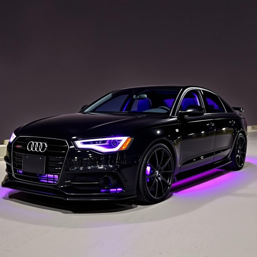 A sleek and stylish 2014 Audi A6, featuring tinted windows that exude a sense of sophistication