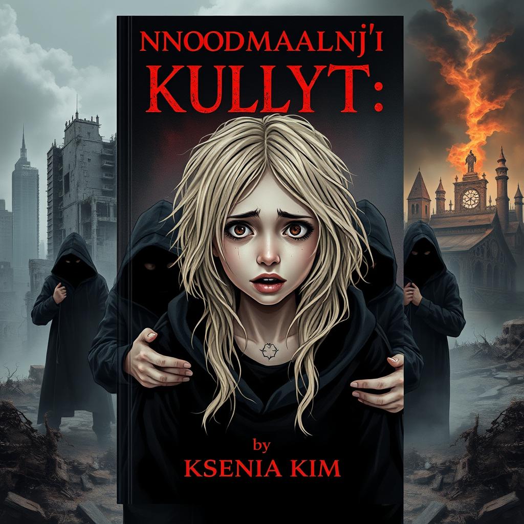 A book cover for 'Аномальный культ' by Ksenia Kim