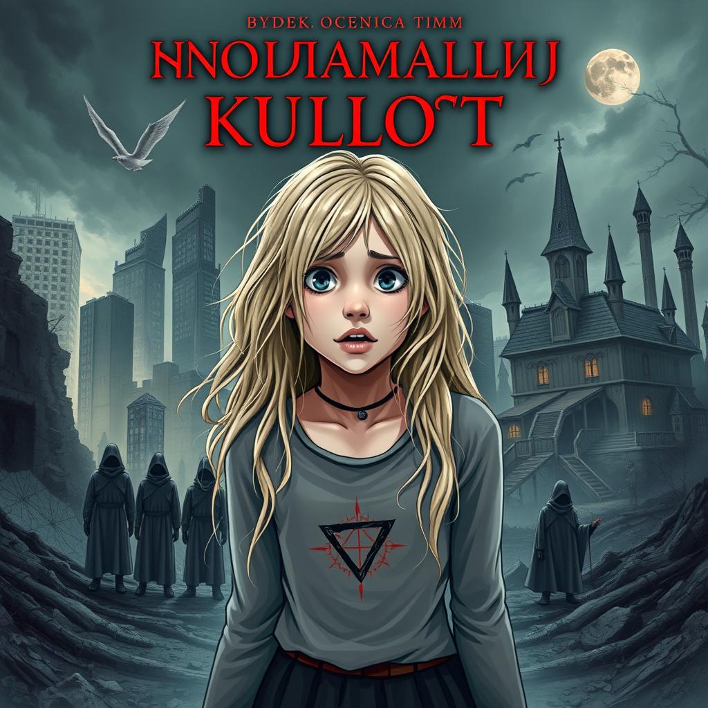 Cover design featuring the title "Аномальный культ" by Ксения Ким