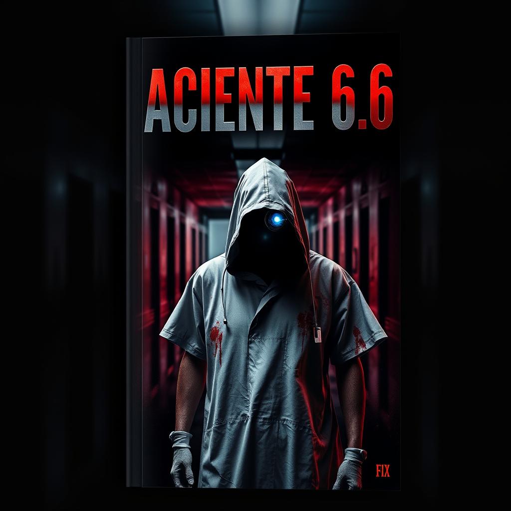 A captivating book cover for a thriller titled "Paciente 666"