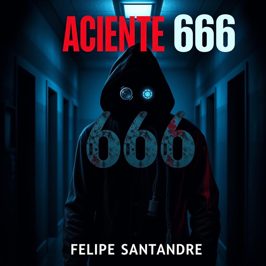 A chilling book cover for the novel "Paciente 666" by Felipe Sant'andré