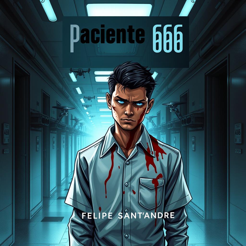 A captivating book cover for "Paciente 666" by Felipe Sant'André