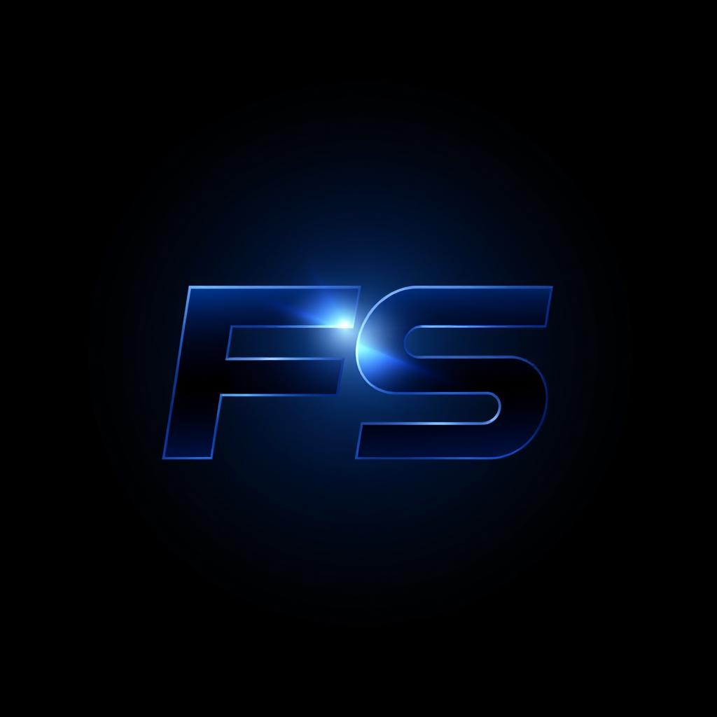 A clear and epic logo featuring the letters 'FS' designed in a bold and impactful style
