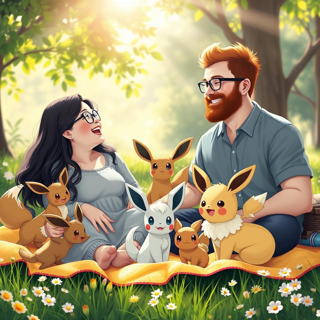 Charming Picnic Moments: A Whimsical Bond with Pokémon