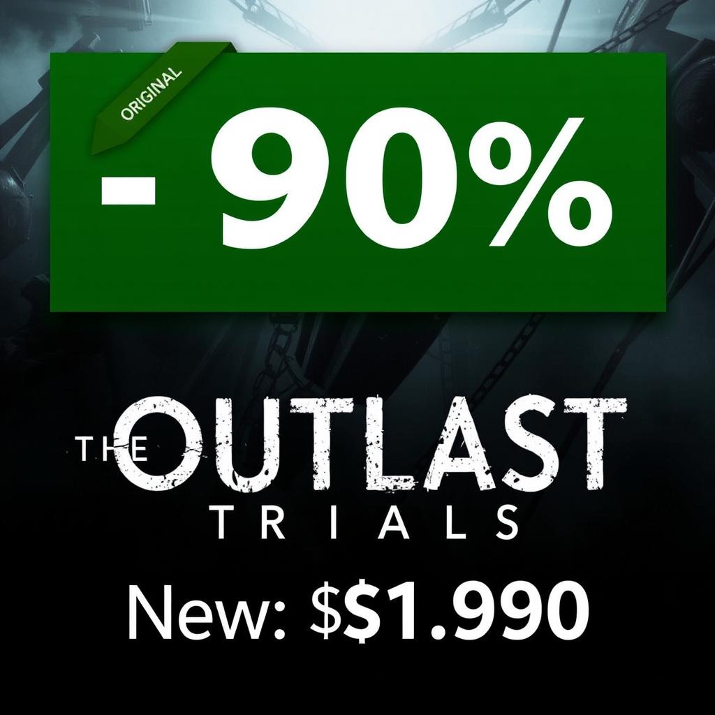 A promotional image for the video game "The Outlast Trials" on Steam