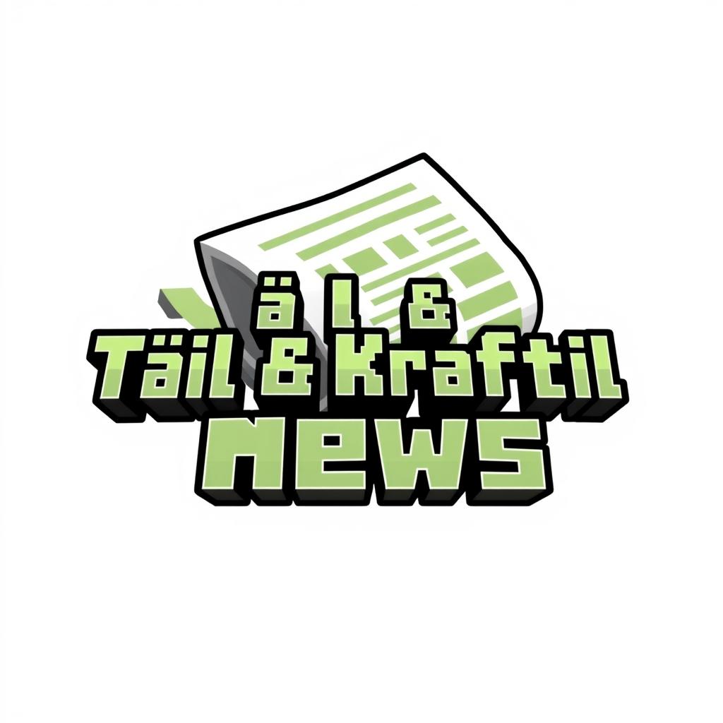 A stylish and simple logo for a company named 'Těžil & Kraftil News'