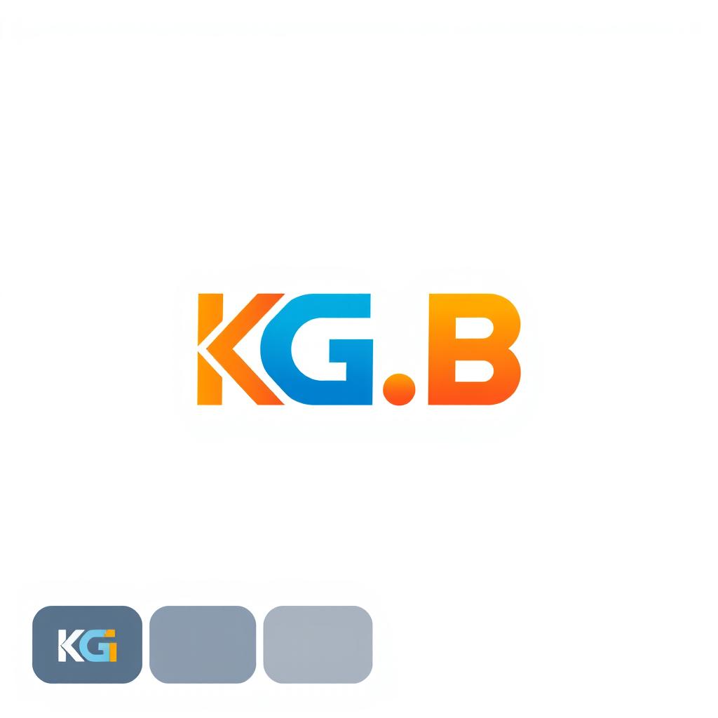 A modern and sleek logo design for "KG