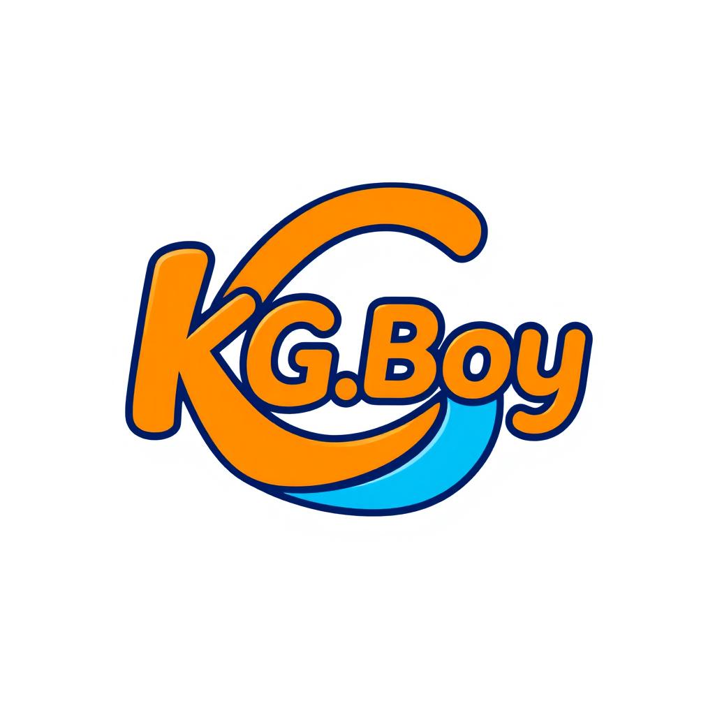 A bold and modern logo design for 'KG