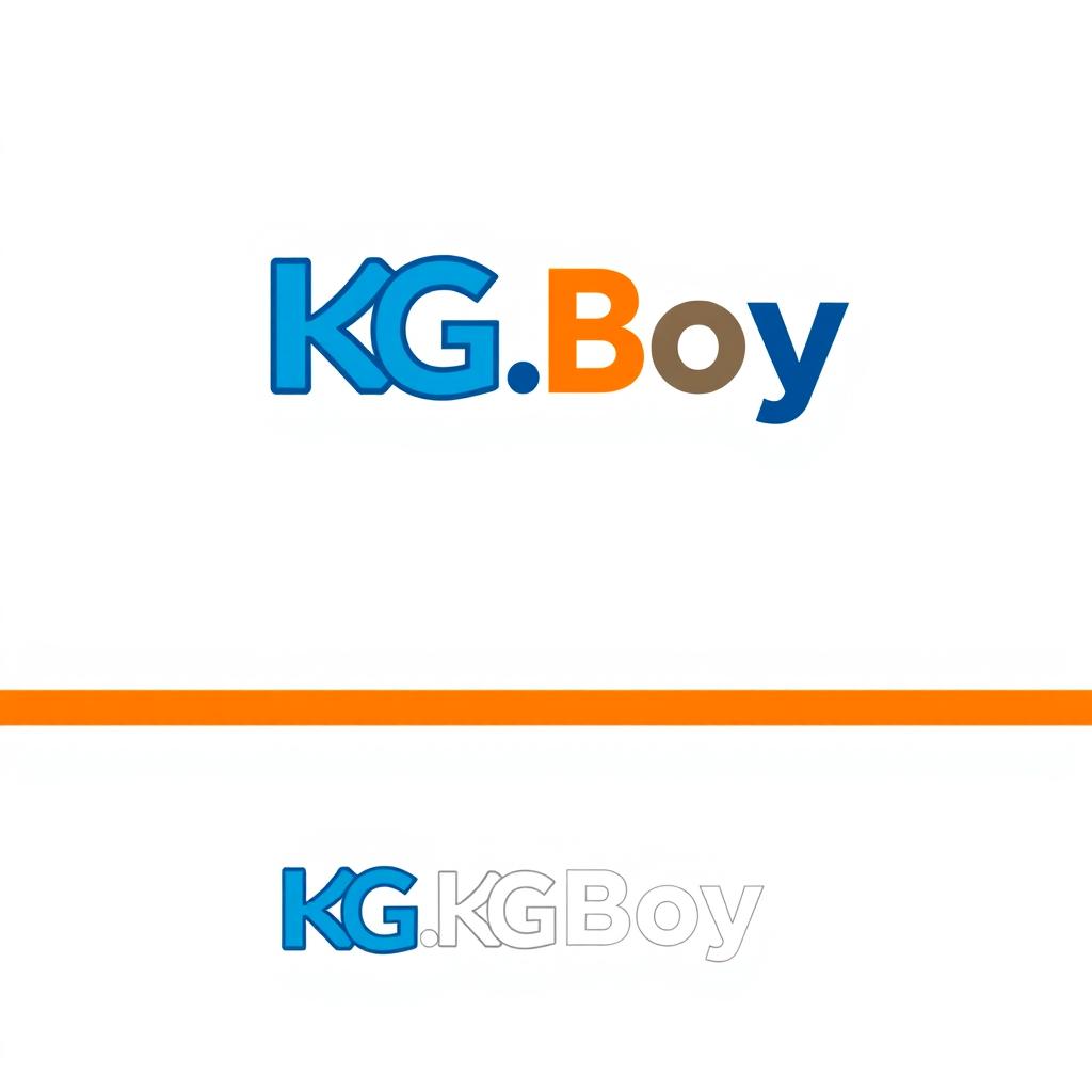 A sleek, modern logo design for 'KG