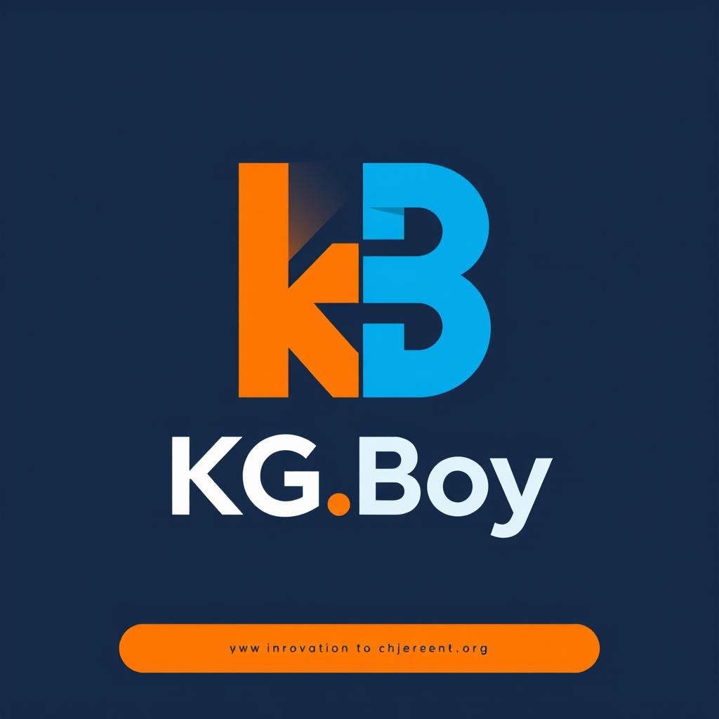 A modern and sleek logo design for 'KG