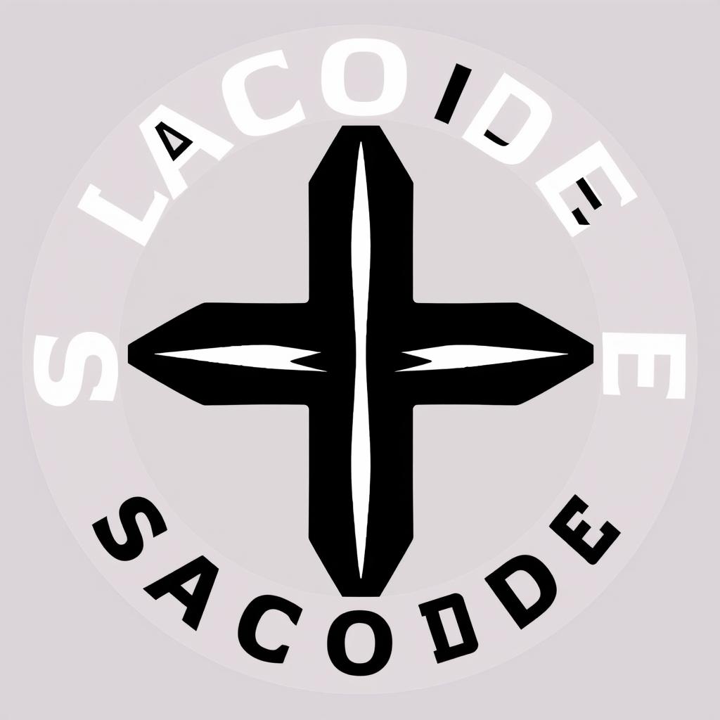 A modern logo for the brand SACOODE, specializing in T-shirts