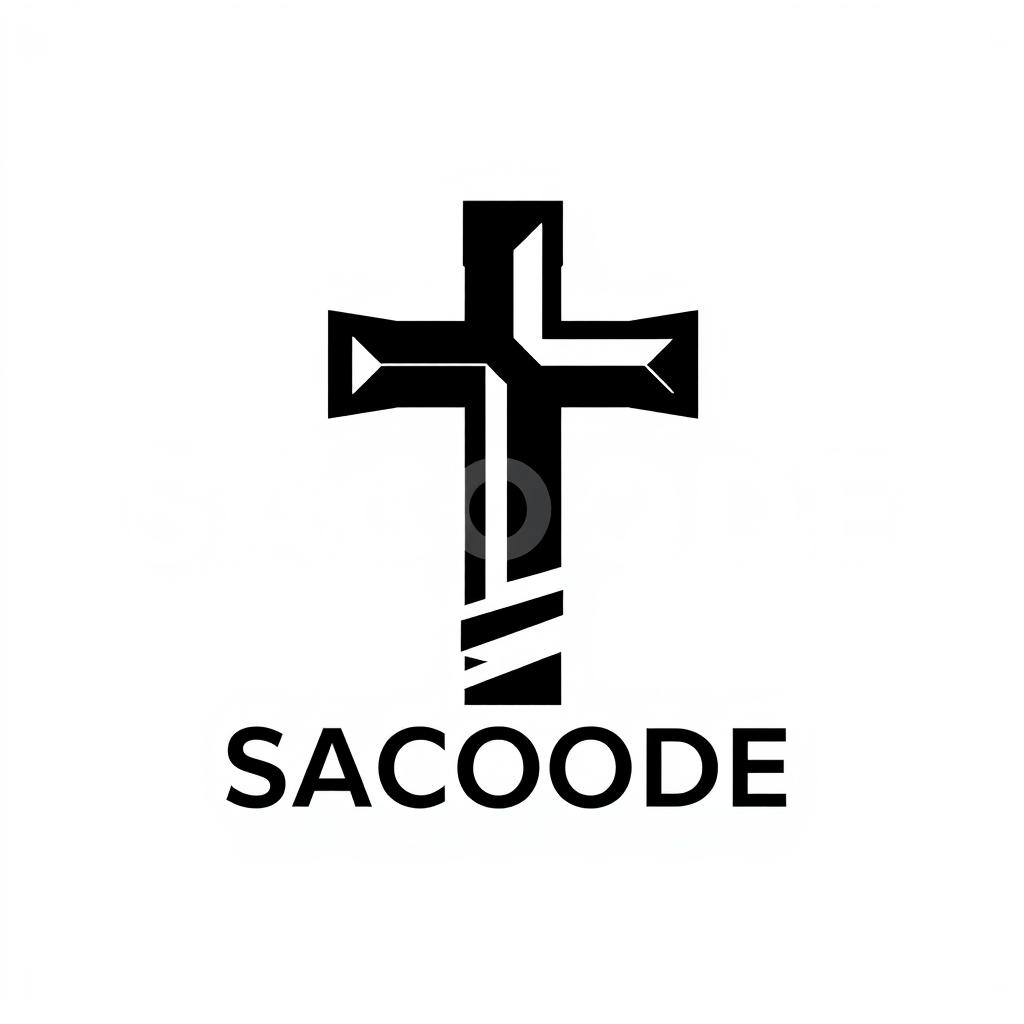 A modern logo design for the brand SACOODE, specializing in t-shirts