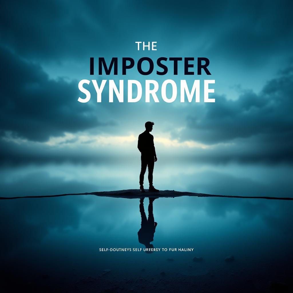 A captivating and thought-provoking book cover design for the title 'The Imposter Syndrome'