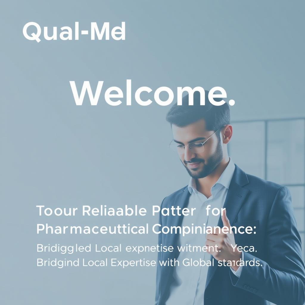 A modern welcome image featuring a quality auditor in a professional setting