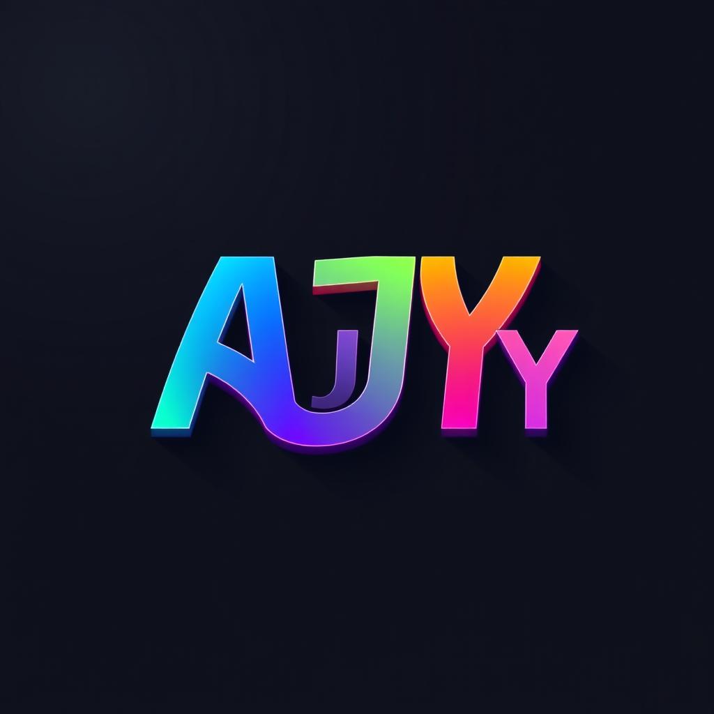 A creative and modern logo design featuring the word "RAJY"