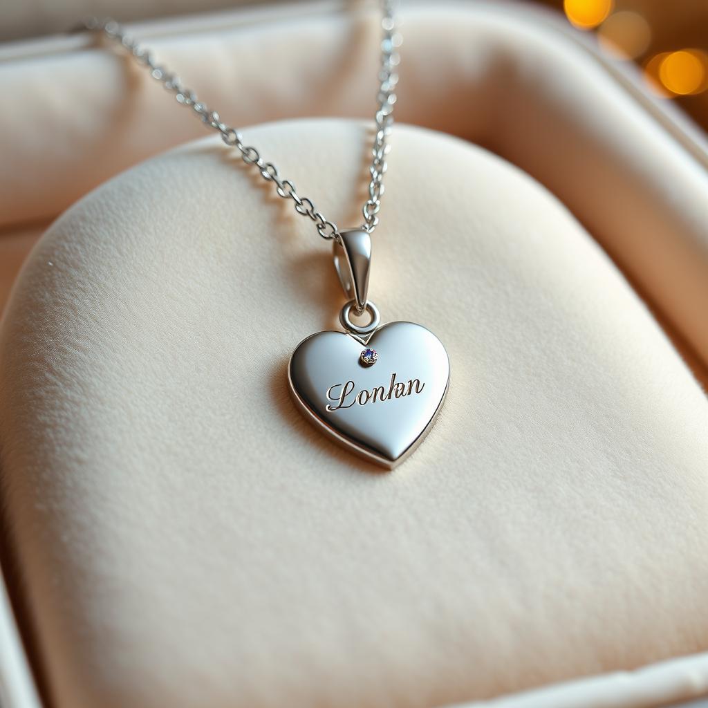 A beautifully crafted piece of personalized jewelry, sparkling with intricate details