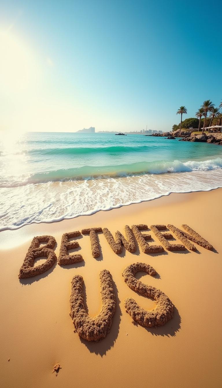 A beautiful beach in Abu Dhabi with soft golden sand