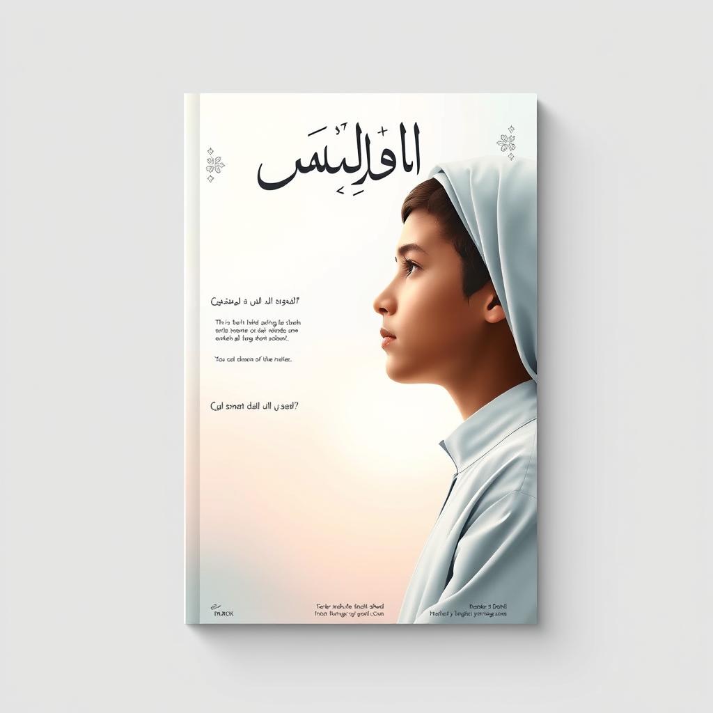 A creative design concept for the cover page of a religious student magazine titled "نیم‌رخ" (Nim-rokh, meaning "Profile")
