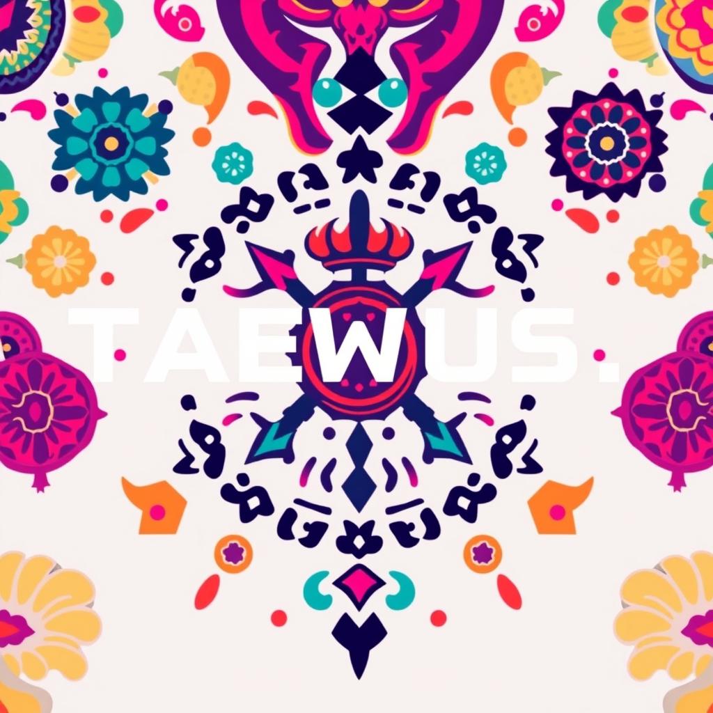 A detailed, high-resolution extraction of a t-shirt design or logo without background