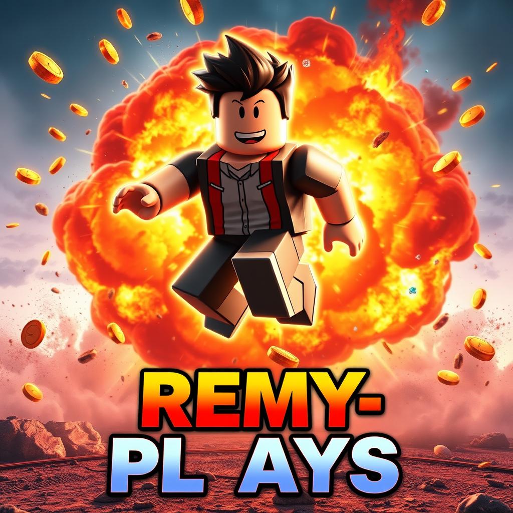 A Roblox character depicted in a semi-realistic style, characterized by neon borders that outline its features