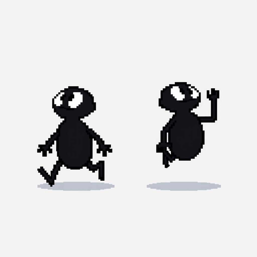 2D pixel art character for a retro adventure game, designed in the style of the 1980s