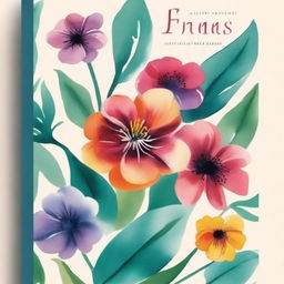 A high-quality book cover featuring a vibrant illustration of flowers