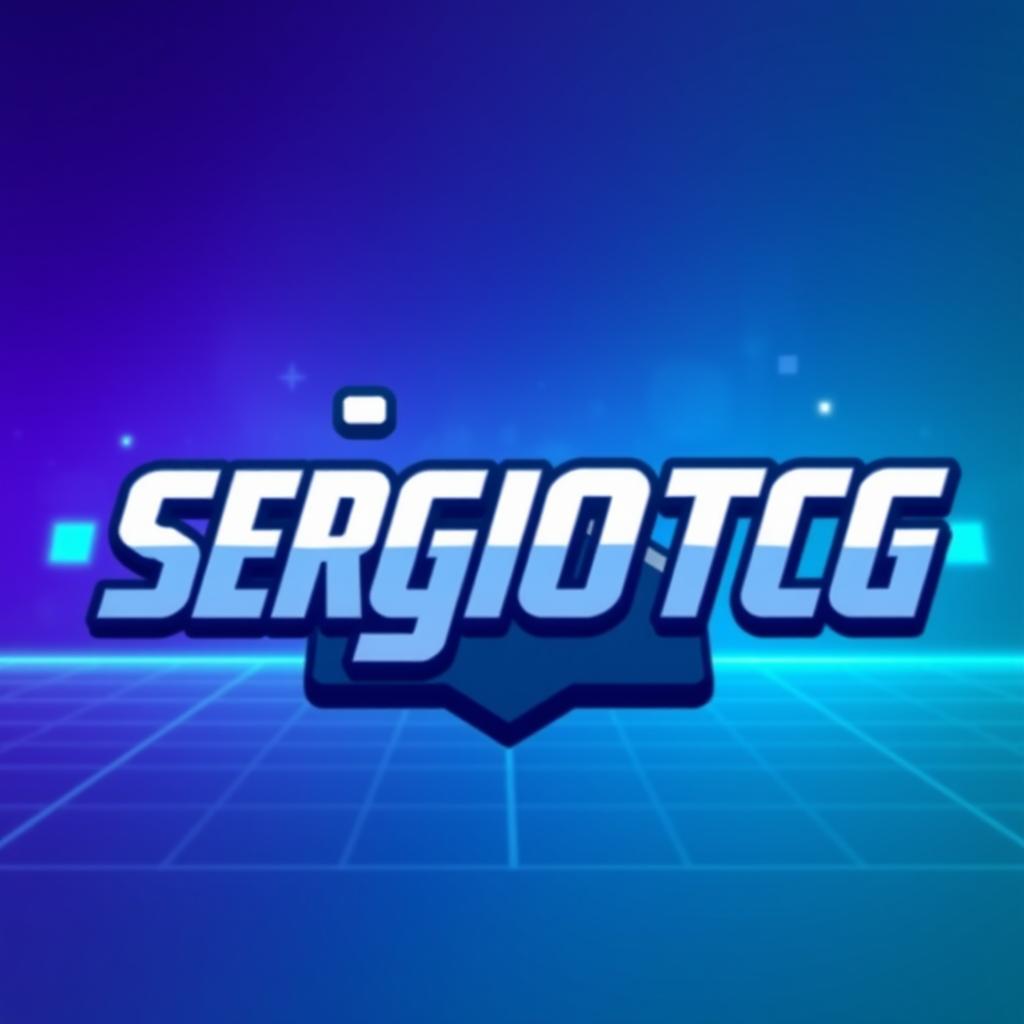 A creative and eye-catching profile picture featuring the name 'SergioTCG' displayed in an artistic font