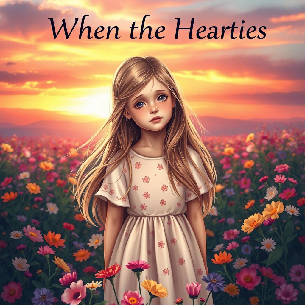 A captivating book cover design titled 'When the Heart Cries'