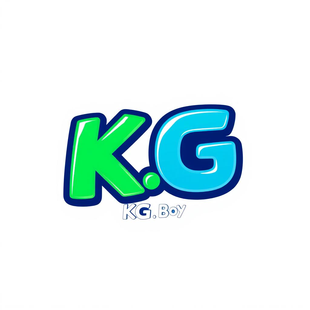 A logo design for 'KG