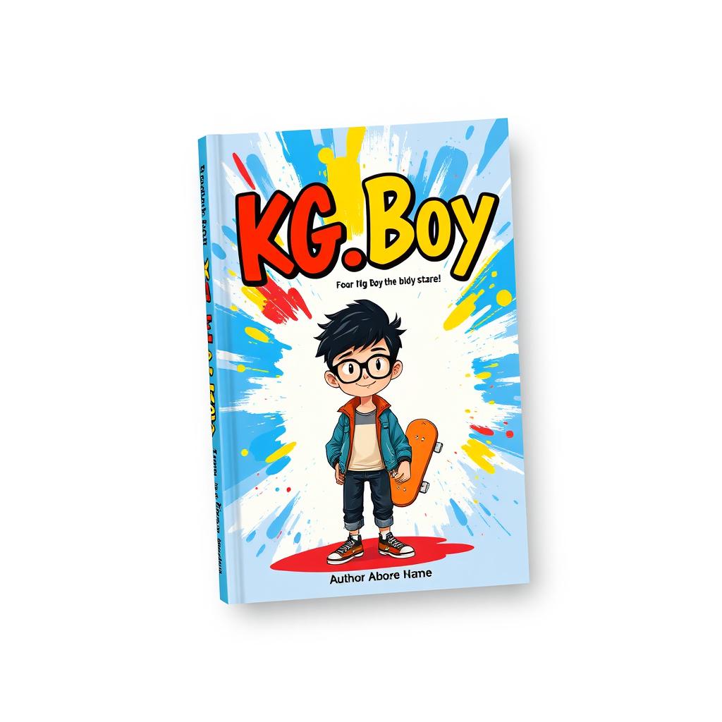 A book cover design featuring the title "KG