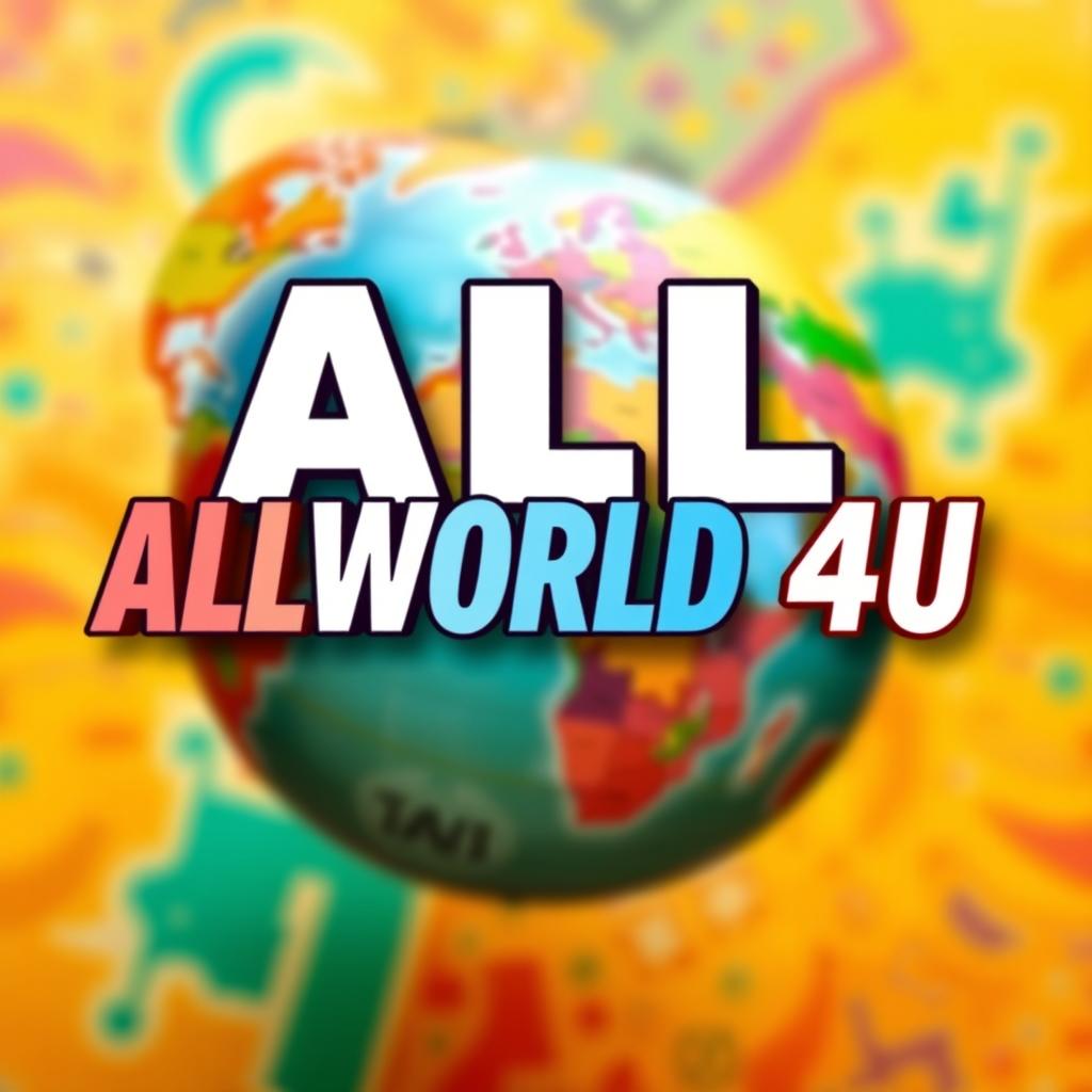 A realistic and eye-catching thumbnail image featuring the theme 'ALLWORLD4U'