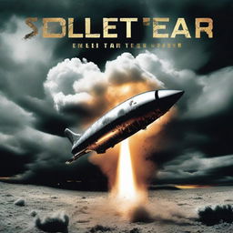 A bold, intense album cover highlighting a metallic bullet tearing through the air amongst dramatic clouds. The title 'Bullet Tear' is emblazoned across the top in rugged, high-impact typography.