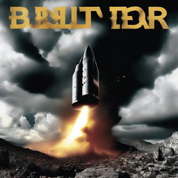 A bold, intense album cover highlighting a metallic bullet tearing through the air amongst dramatic clouds. The title 'Bullet Tear' is emblazoned across the top in rugged, high-impact typography.