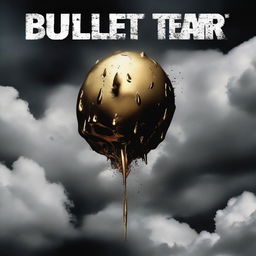 A bold, intense album cover highlighting a metallic bullet tearing through the air amongst dramatic clouds. The title 'Bullet Tear' is emblazoned across the top in rugged, high-impact typography.