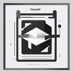 A minimalistic album cover for a trap music genre. It features a simple, clean design with abstract geometrical shapes in monochrome, and bold, crisp typography displaying the term 'Trap'.