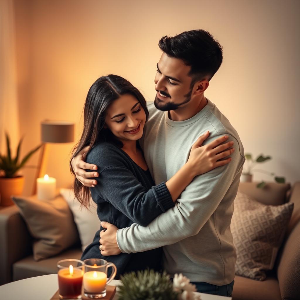 Cozy Intimacy: A Heartwarming Scene of Connection