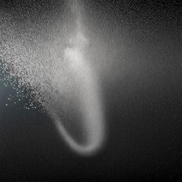 An atmospheric black and white album cover featuring a bullet sinking underwater, creating a trail of tiny bubbles in its wake.